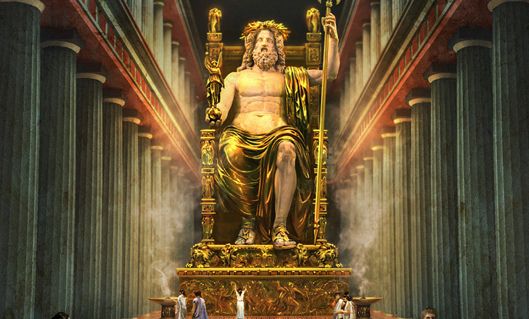 Finished statue of zeus at olympia.jpg